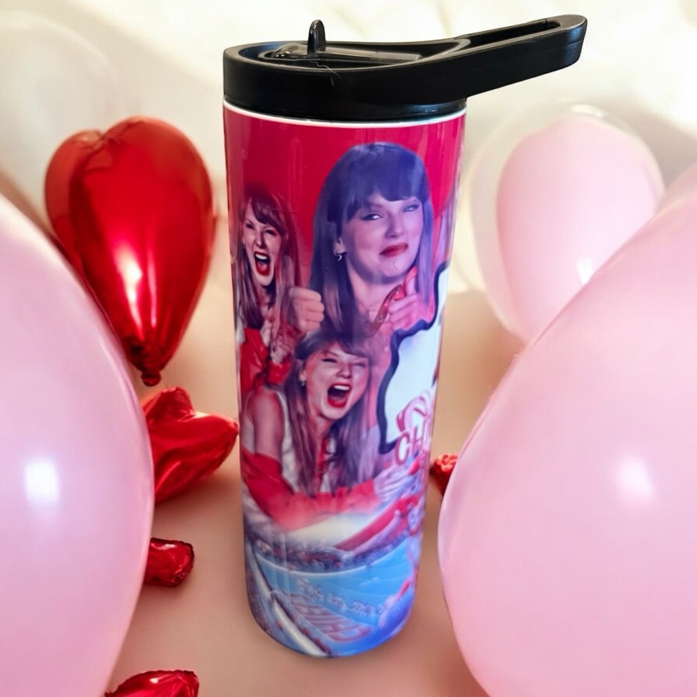 Custom Taylor Swift Collage Stainless Steel Water Tumblers Set of‎ Two - Picture 5 of 5